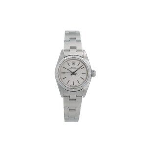 Rolex Oyster Perpetual 76030 26mm Silver Index Dial Engine Turned Bezel Oyster